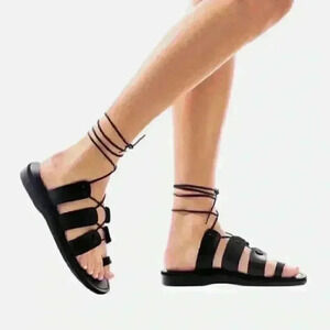 Anthropologie Jerusalem Sandals - Leather Lace EU 38 US